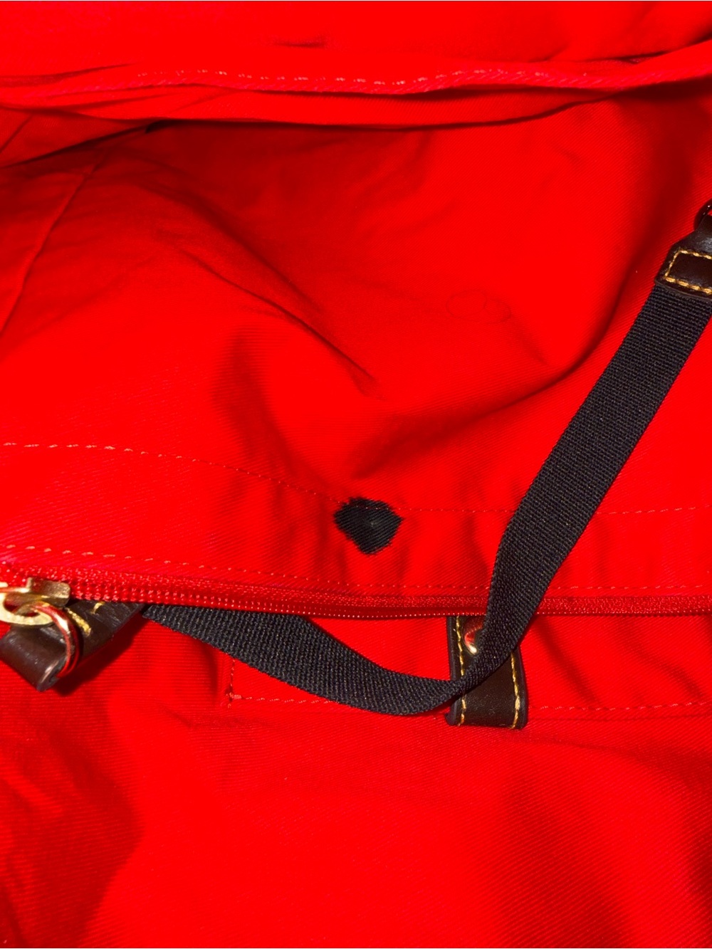 Dooney and Bourke Navy Suede Tote Bag - Picture 5 of 7